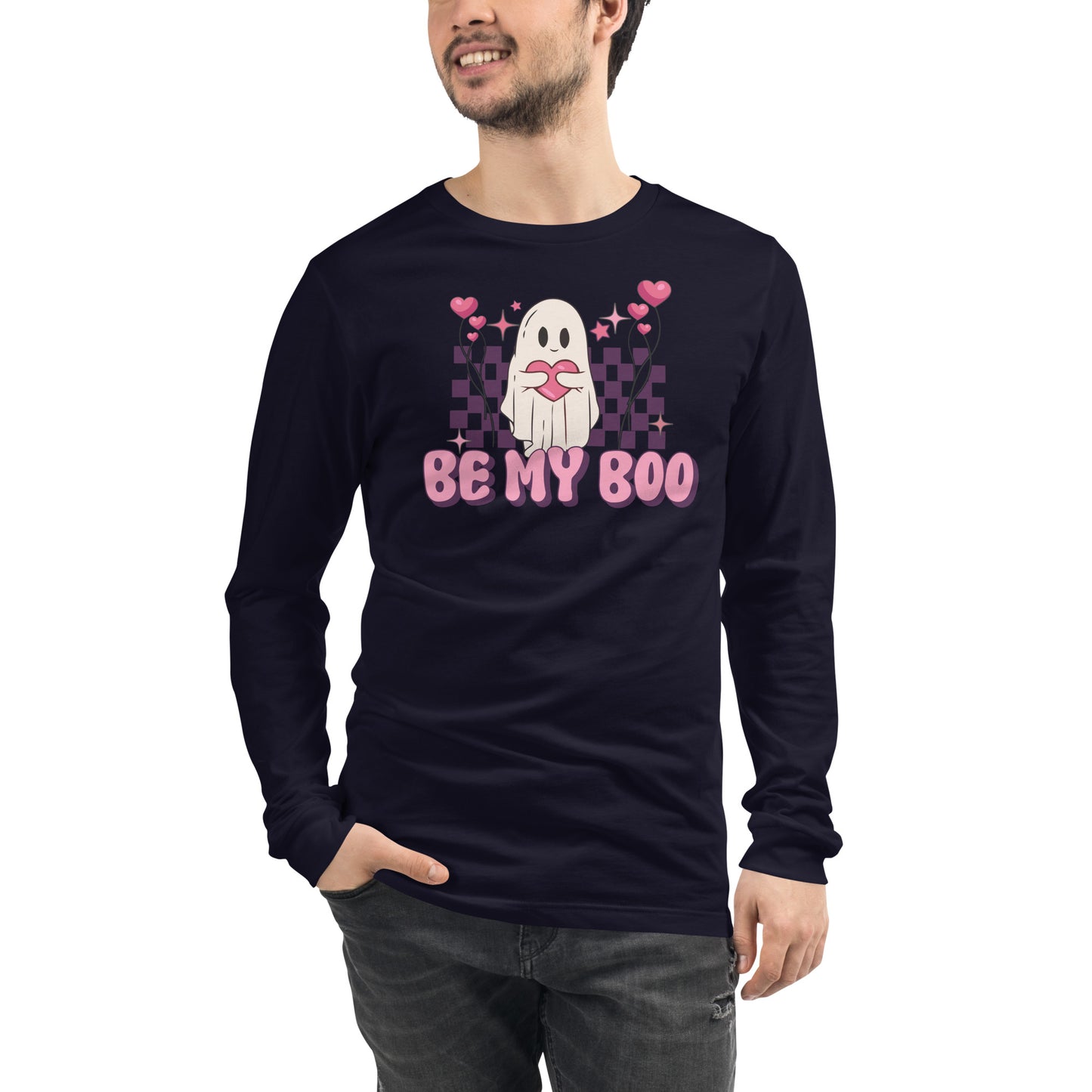 Adult 'Be My Boo' Long Sleeve T-Shirt