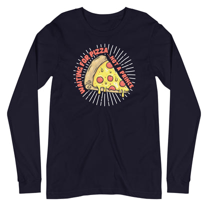 Adult 'Waiting For Pizza' Long Sleeve T-Shirt