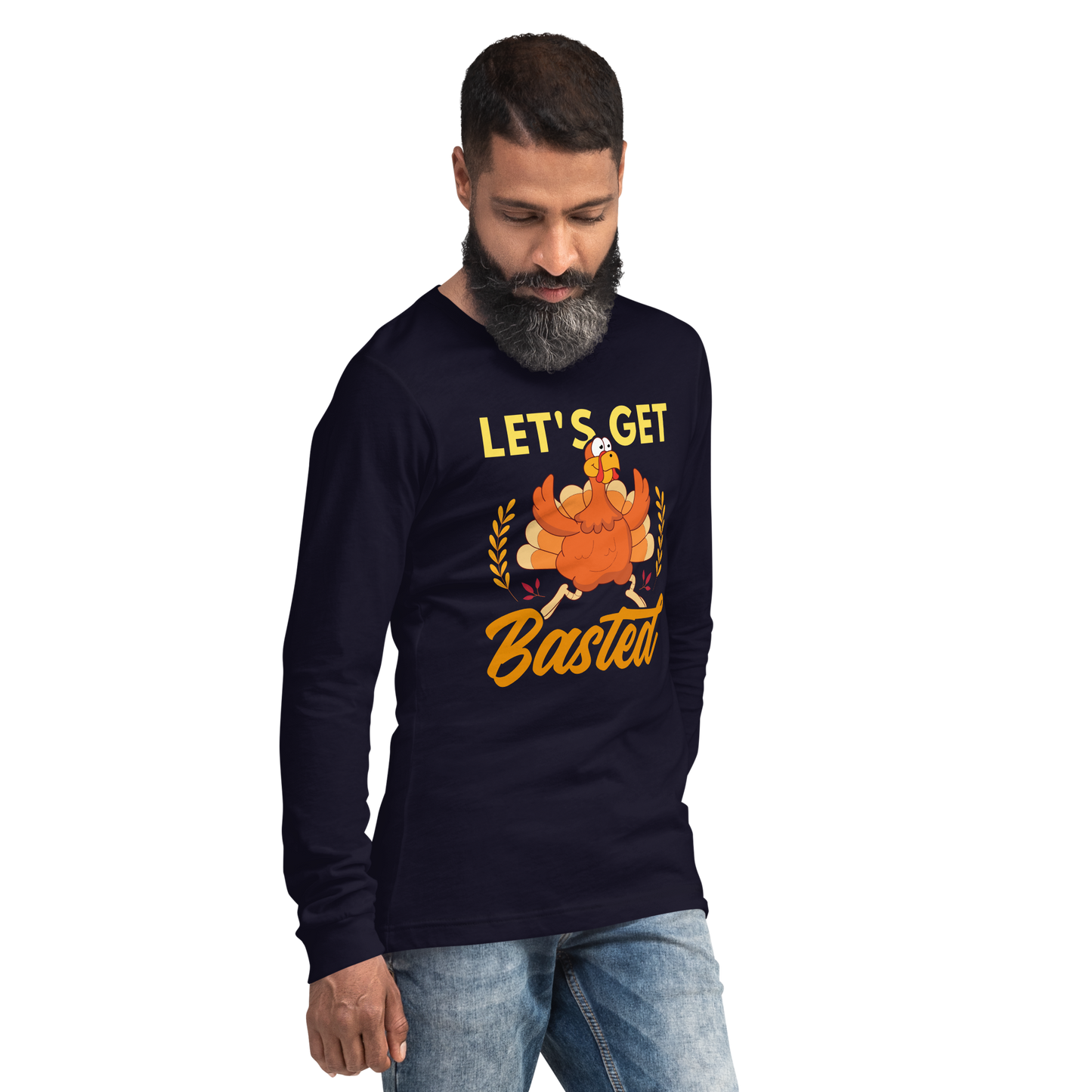 Adult GU 'Let's Get Basted' Long Sleeve T-Shirt