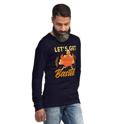 Adult GU 'Let's Get Basted' Long Sleeve T-Shirt