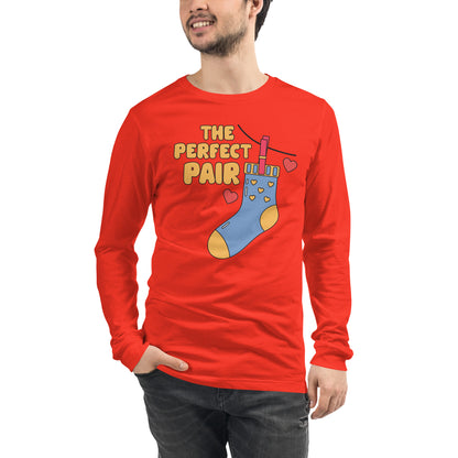 Adult 'Perfect Pair Right Sock' Long Sleeve T-Shirt