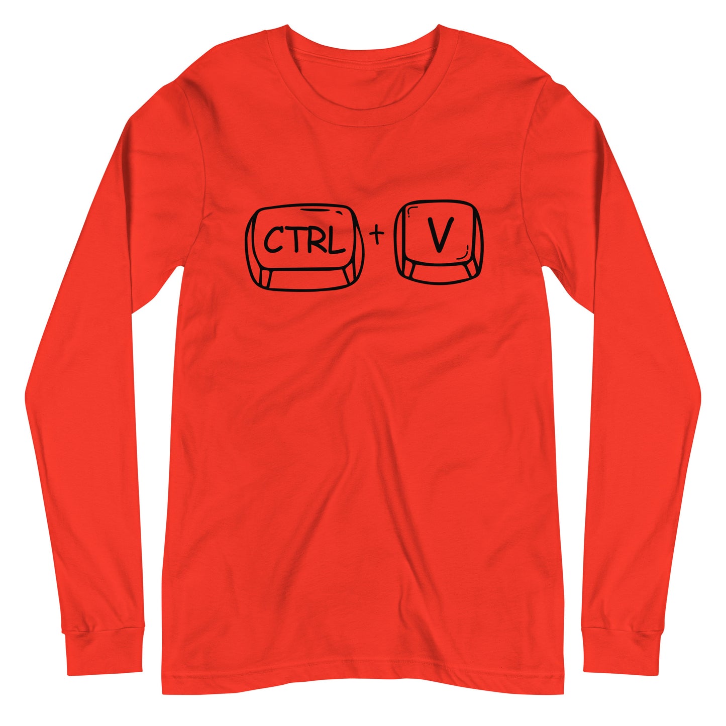 Adult 'CTRL + V'  Long Sleeve T-Shirt