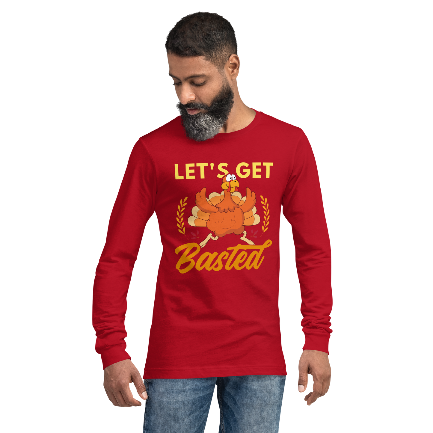 Adult GU 'Let's Get Basted' Long Sleeve T-Shirt