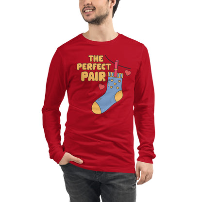 Adult 'Perfect Pair Right Sock' Long Sleeve T-Shirt