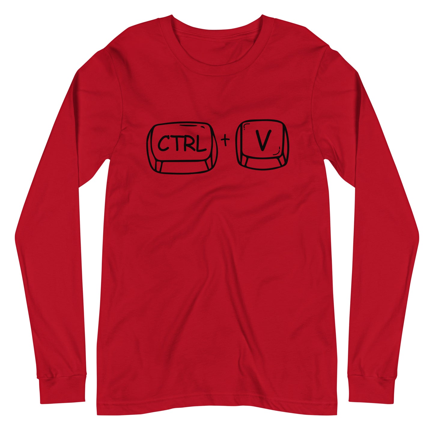 Adult 'CTRL + V'  Long Sleeve T-Shirt