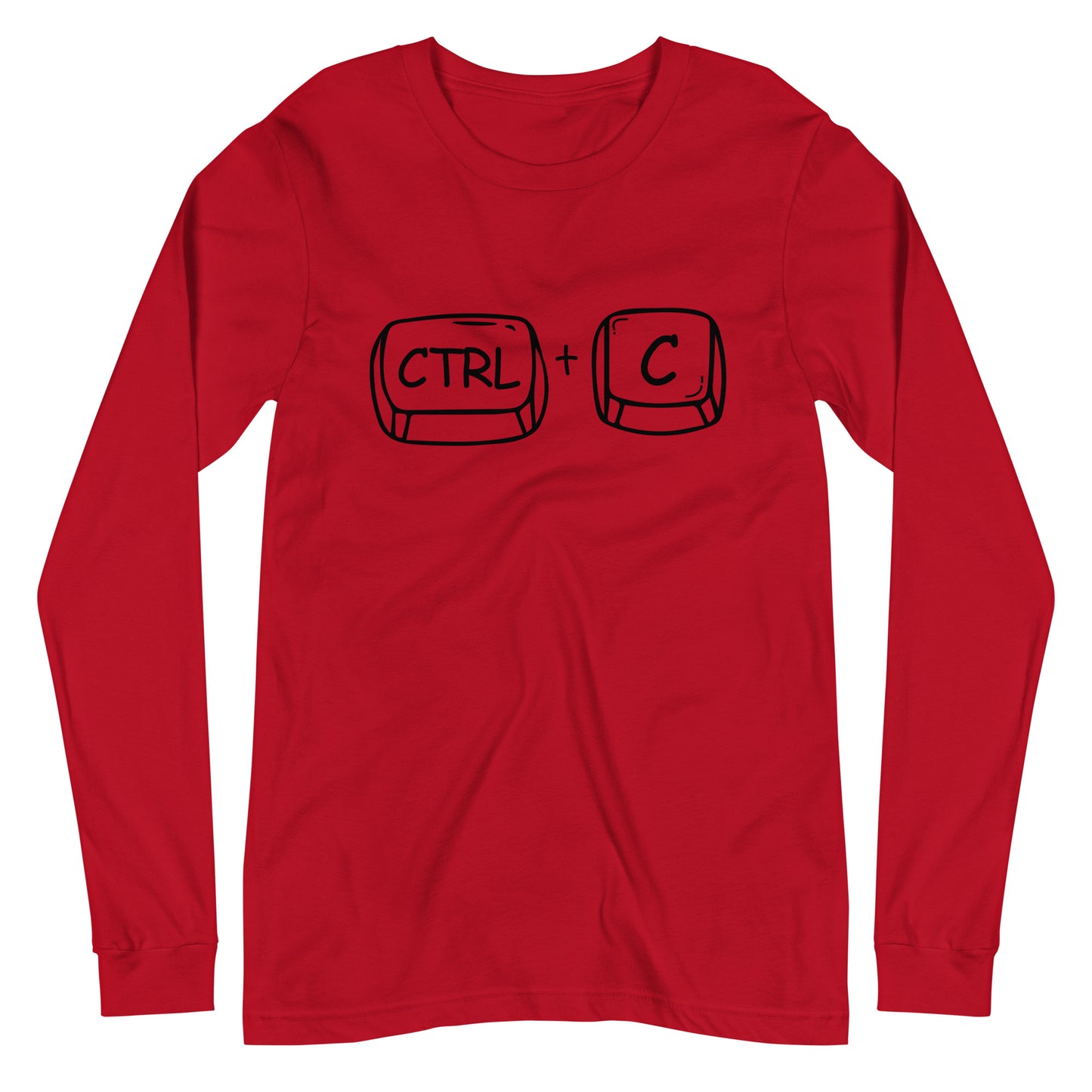 Adult 'CTRL + C' Long Sleeve T-Shirt