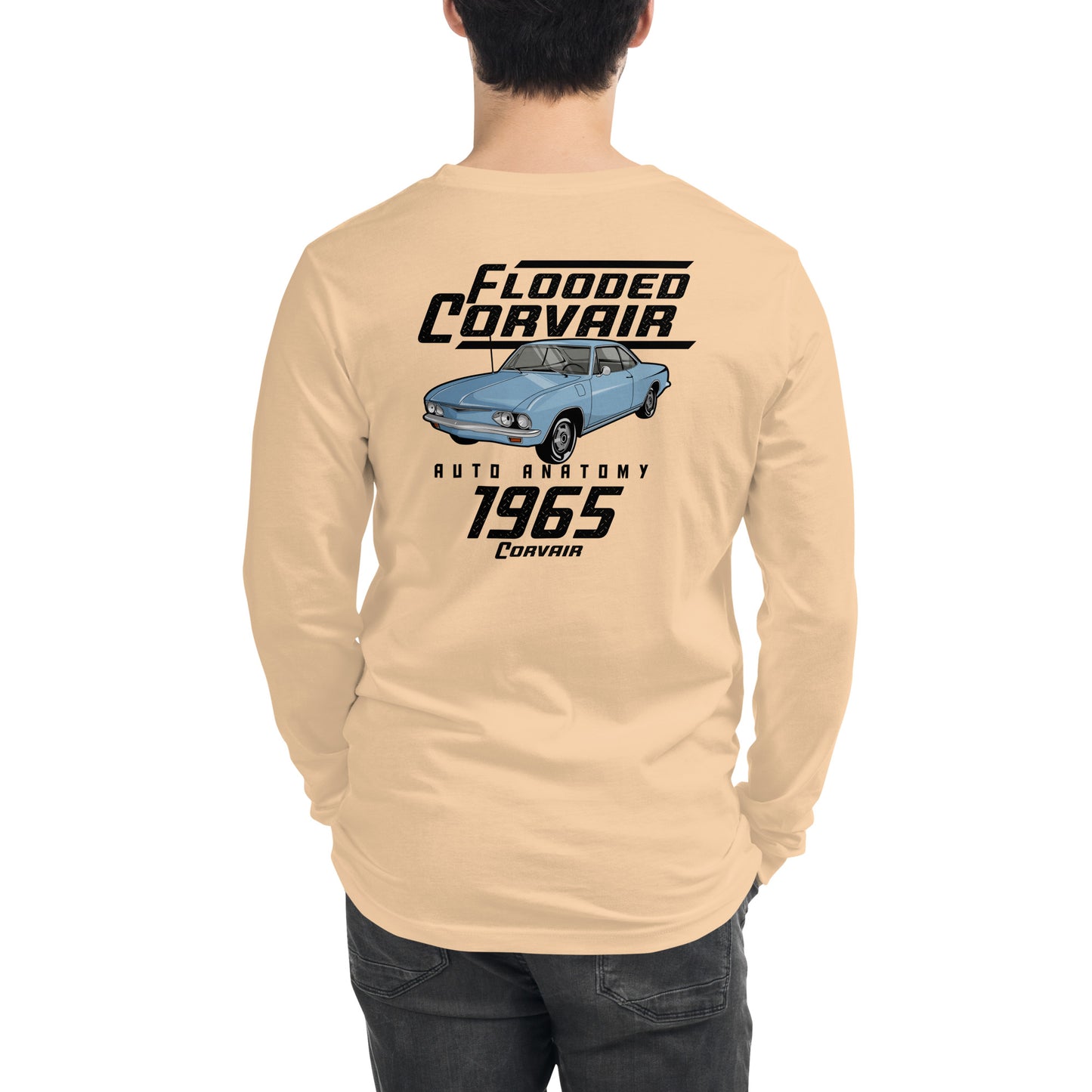 Adult Auto Anatomy 'Flooded Corvair' Long Sleeve T-shirt