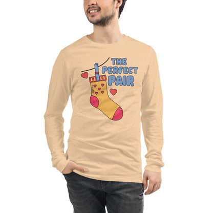 Adult 'Perfect Pair Left Sock' Long Sleeve T-Shirt