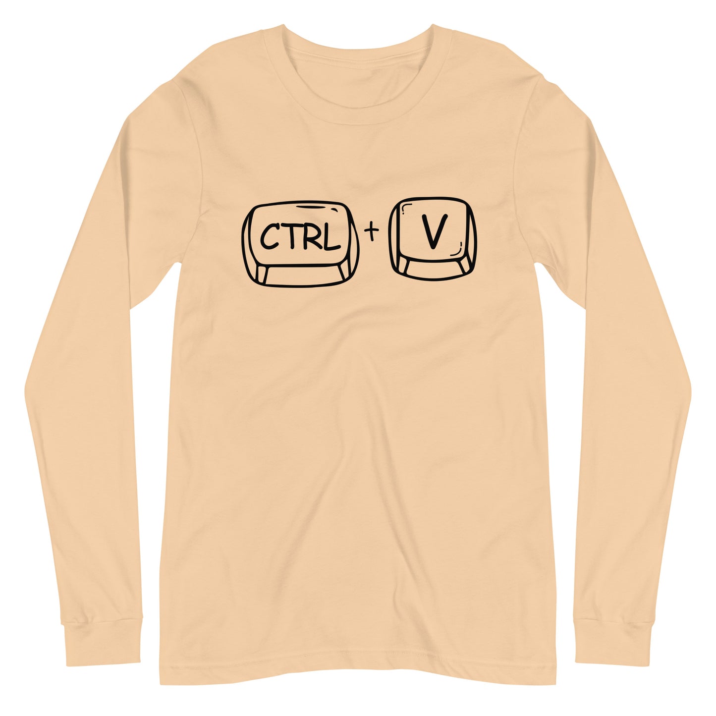 Adult 'CTRL + V'  Long Sleeve T-Shirt