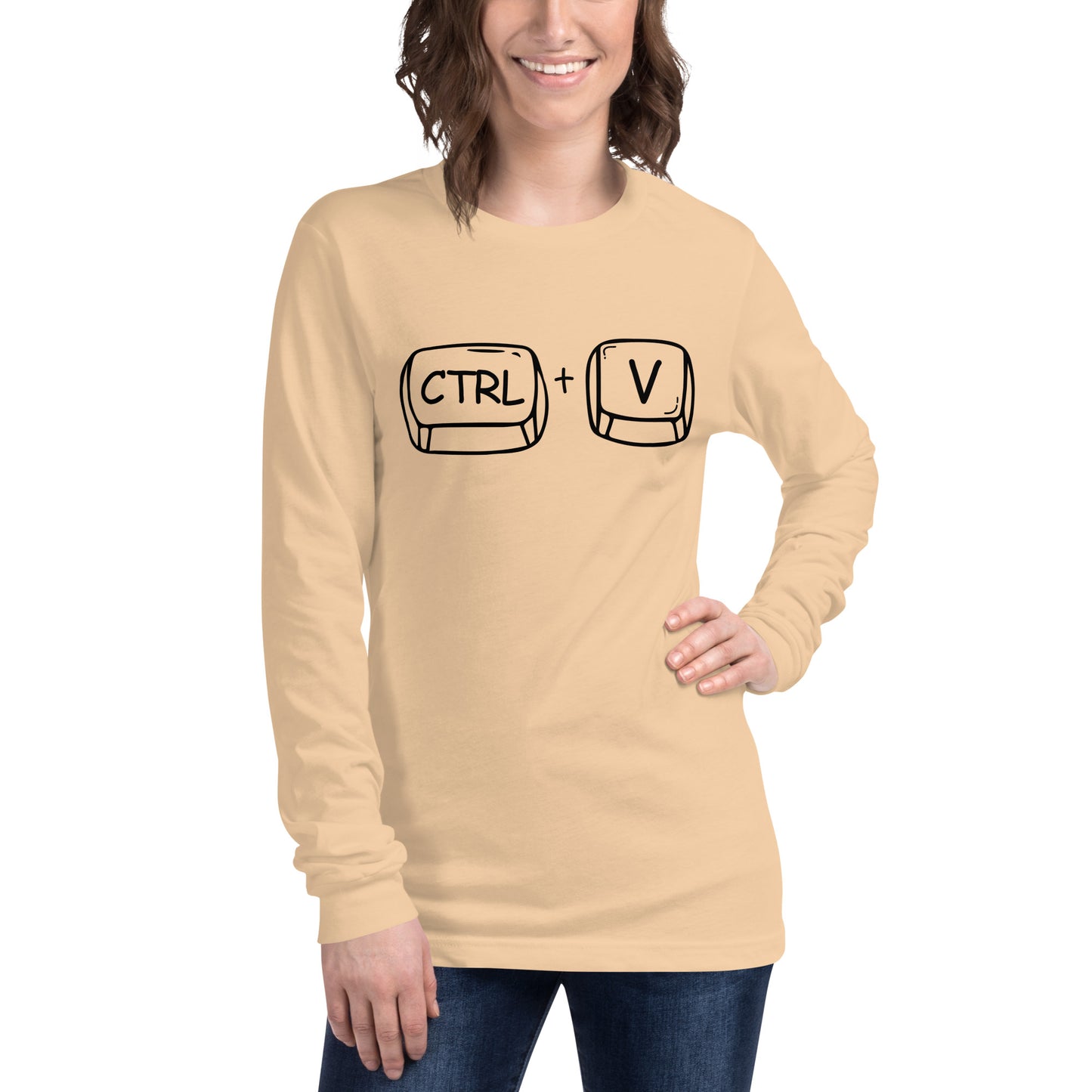 Adult 'CTRL + V'  Long Sleeve T-Shirt