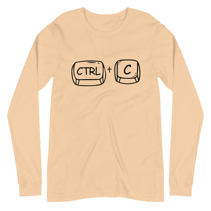 Adult 'CTRL + C' Long Sleeve T-Shirt