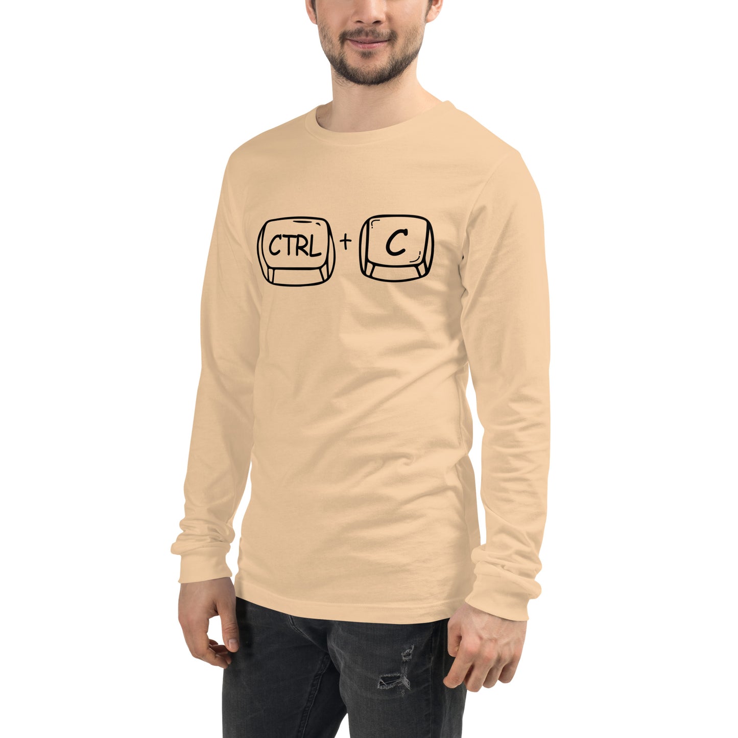 Adult 'CTRL + C' Long Sleeve T-Shirt