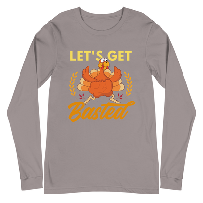 Adult GU 'Let's Get Basted' Long Sleeve T-Shirt