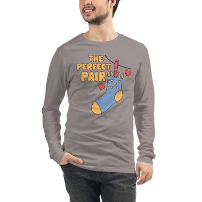 Adult 'Perfect Pair Right Sock' Long Sleeve T-Shirt