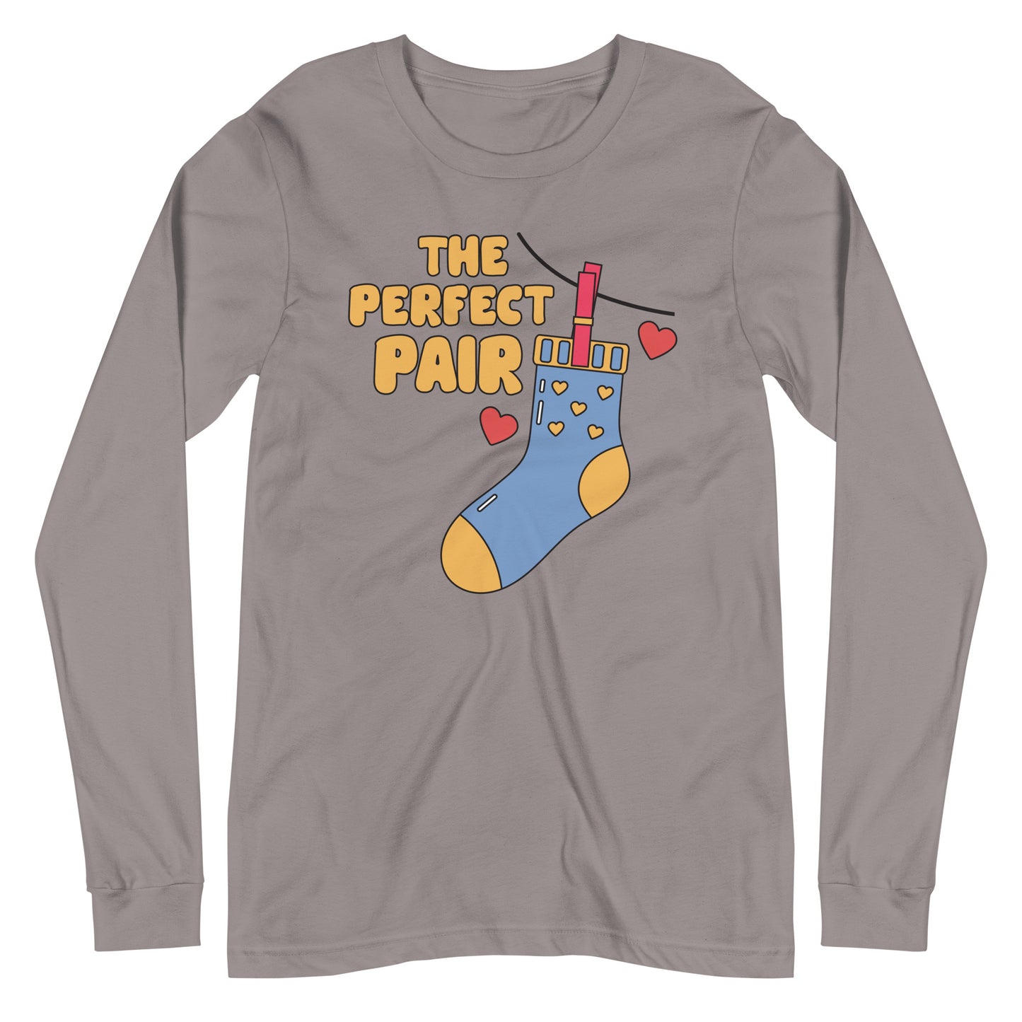 Adult 'Perfect Pair Right Sock' Long Sleeve T-Shirt