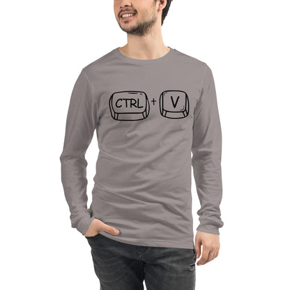 Adult 'CTRL + V'  Long Sleeve T-Shirt