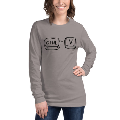 Adult 'CTRL + V'  Long Sleeve T-Shirt