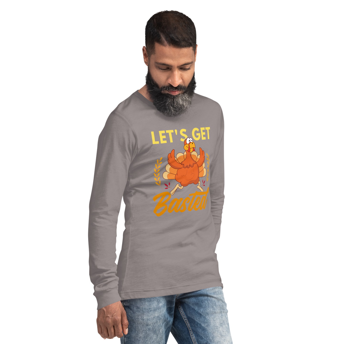 Adult GU 'Let's Get Basted' Long Sleeve T-Shirt