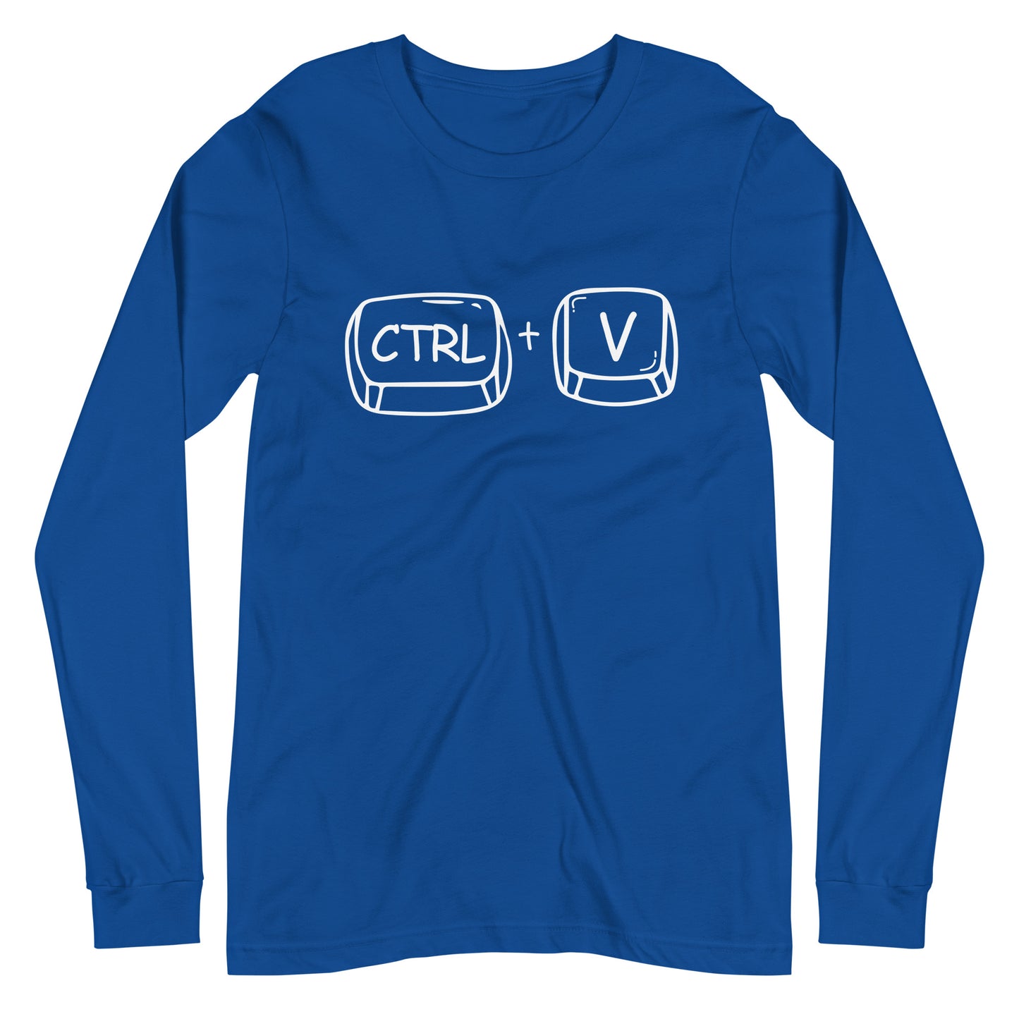 Adult 'CTRL + V'  Long Sleeve T-Shirt