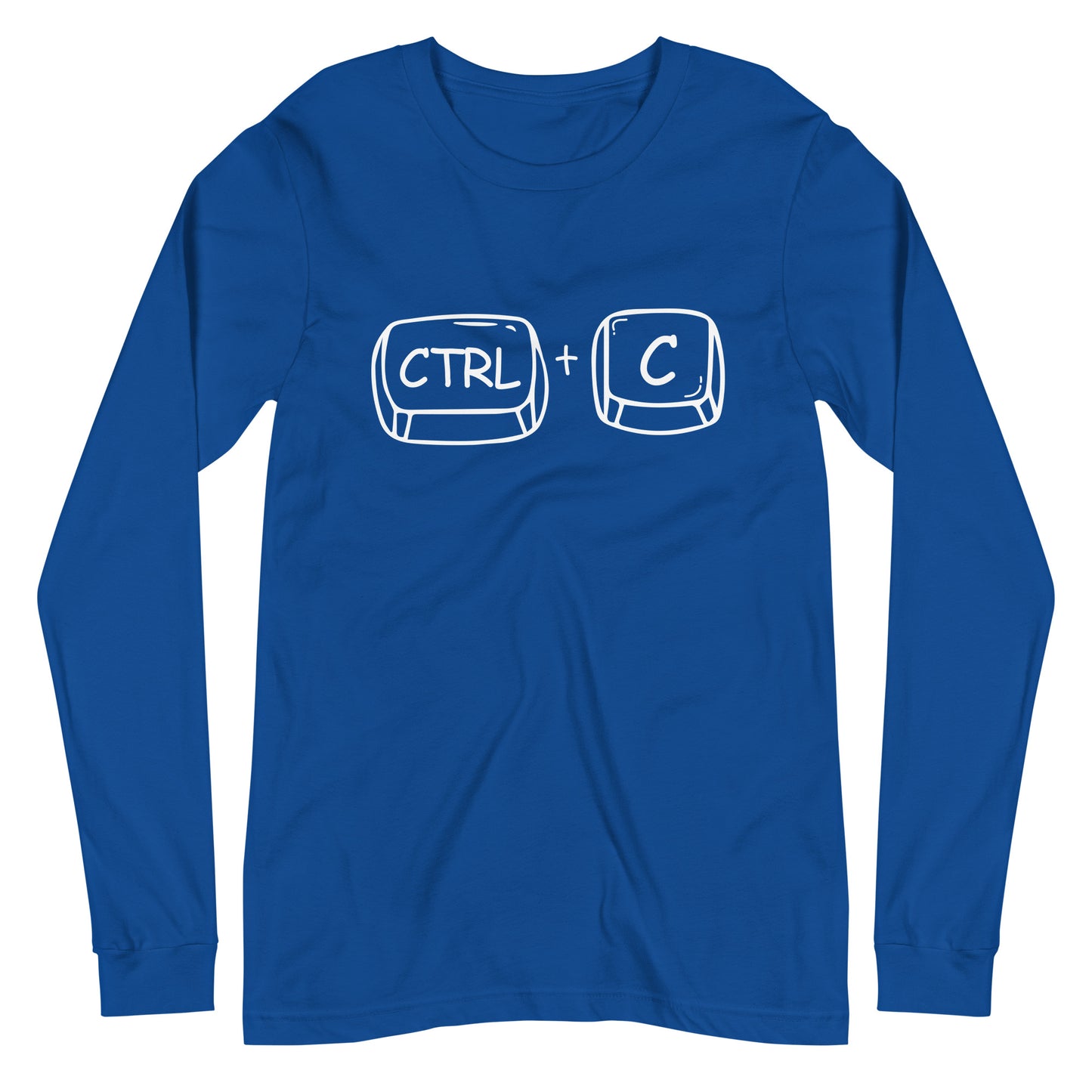 Adult 'CTRL + C' Long Sleeve T-Shirt