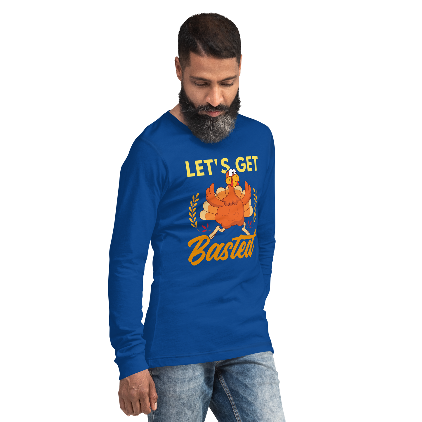 Adult GU 'Let's Get Basted' Long Sleeve T-Shirt