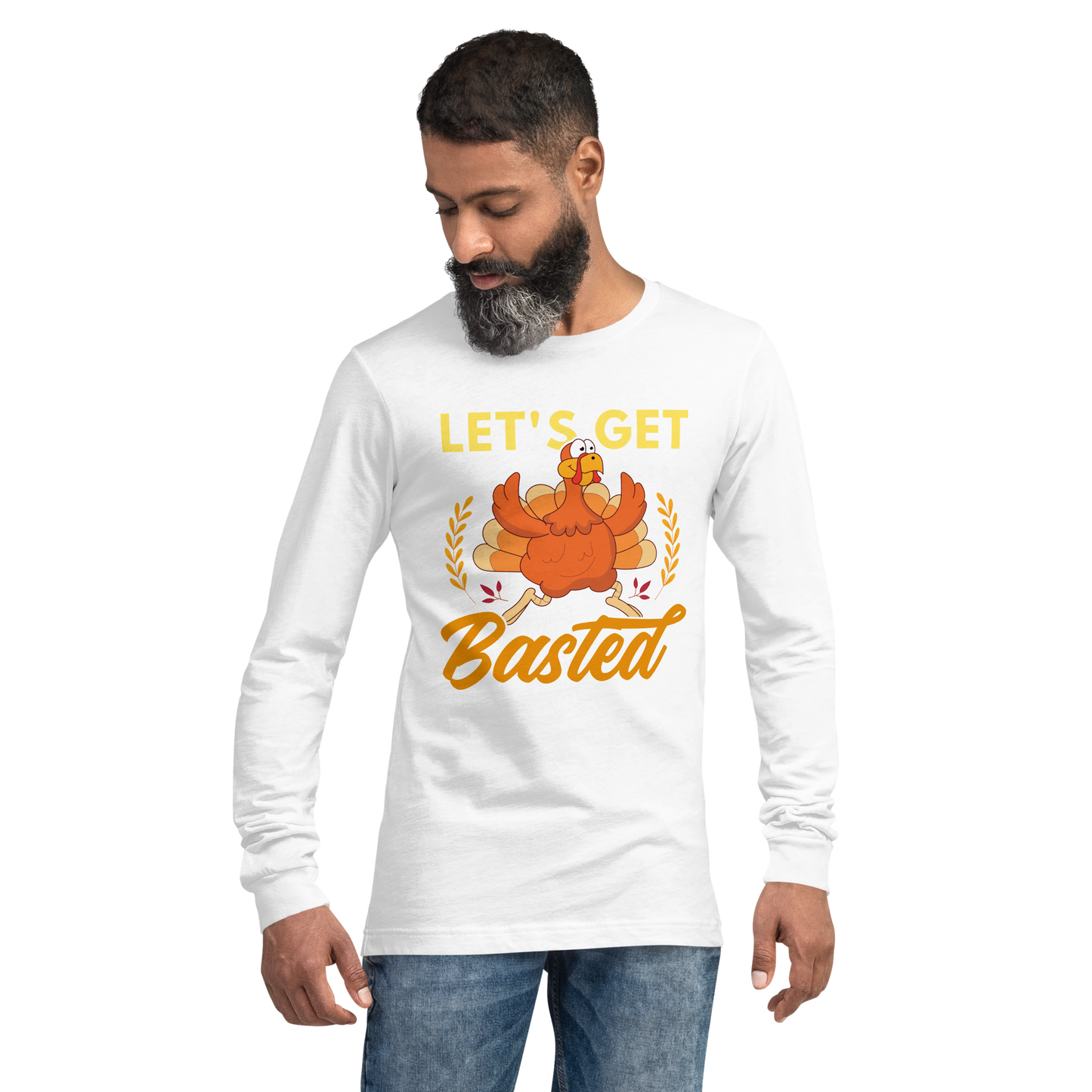 Adult GU 'Let's Get Basted' Long Sleeve T-Shirt