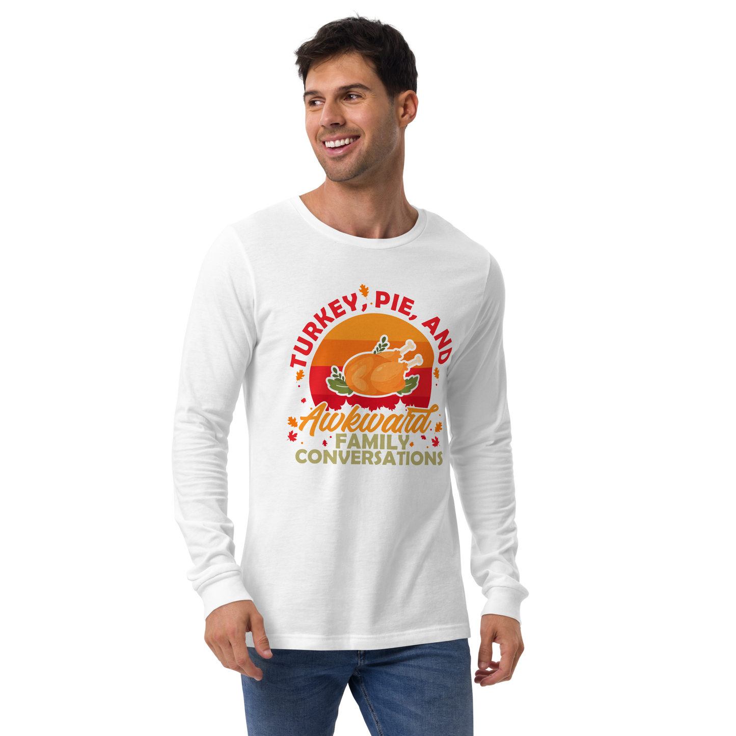 Adult GU 'Turkey and Pie' Long Sleeve T-Shirt