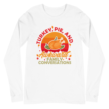 Adult GU 'Turkey and Pie' Long Sleeve T-Shirt