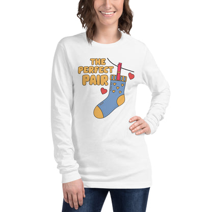 Adult 'Perfect Pair Right Sock' Long Sleeve T-Shirt