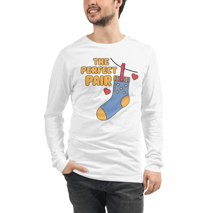 Adult 'Perfect Pair Right Sock' Long Sleeve T-Shirt