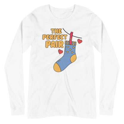 Adult 'Perfect Pair Right Sock' Long Sleeve T-Shirt