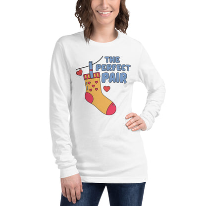 Adult 'Perfect Pair Left Sock' Long Sleeve T-Shirt