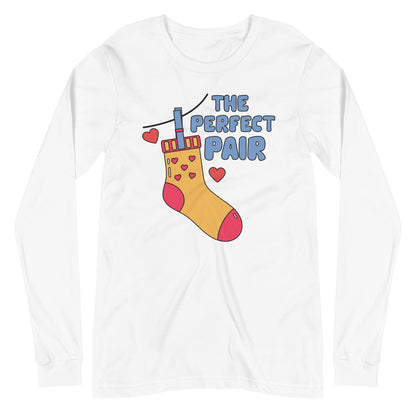 Adult 'Perfect Pair Left Sock' Long Sleeve T-Shirt