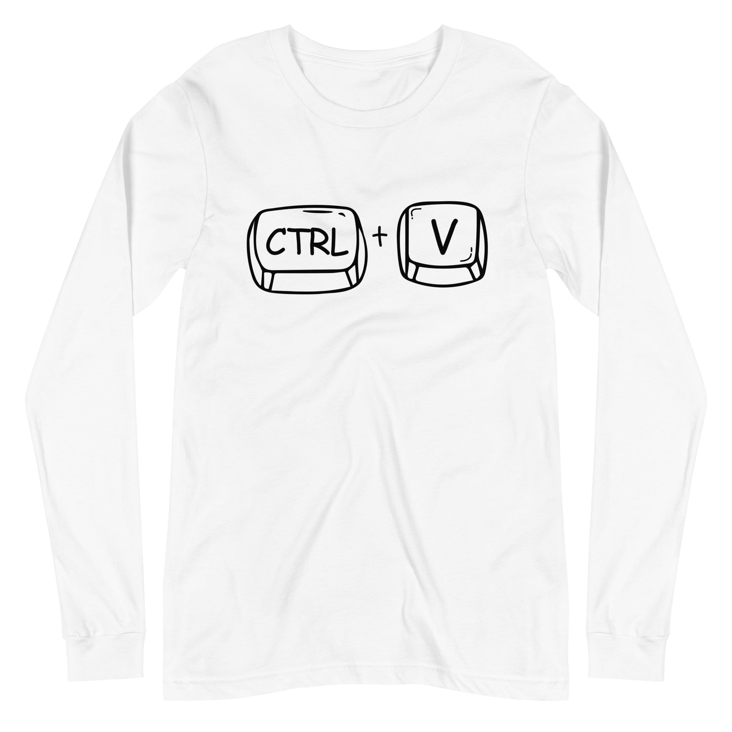 Adult 'CTRL + V'  Long Sleeve T-Shirt