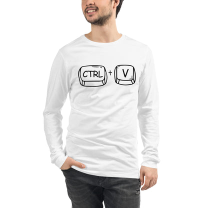 Adult 'CTRL + V'  Long Sleeve T-Shirt