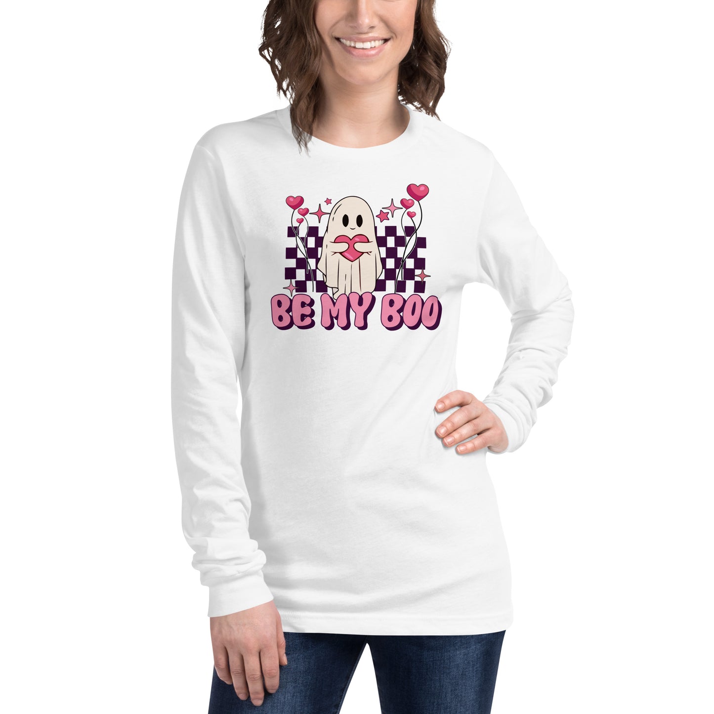 Adult 'Be My Boo' Long Sleeve T-Shirt