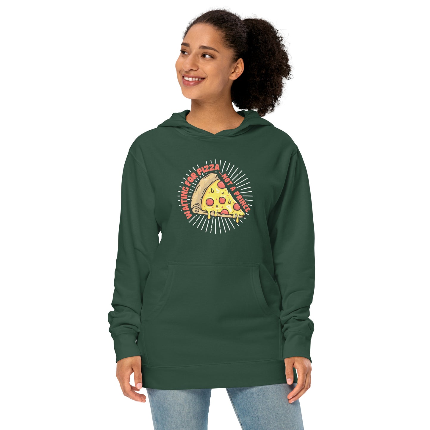 Adult 'Waiting for Pizza' Midweight Hoodie