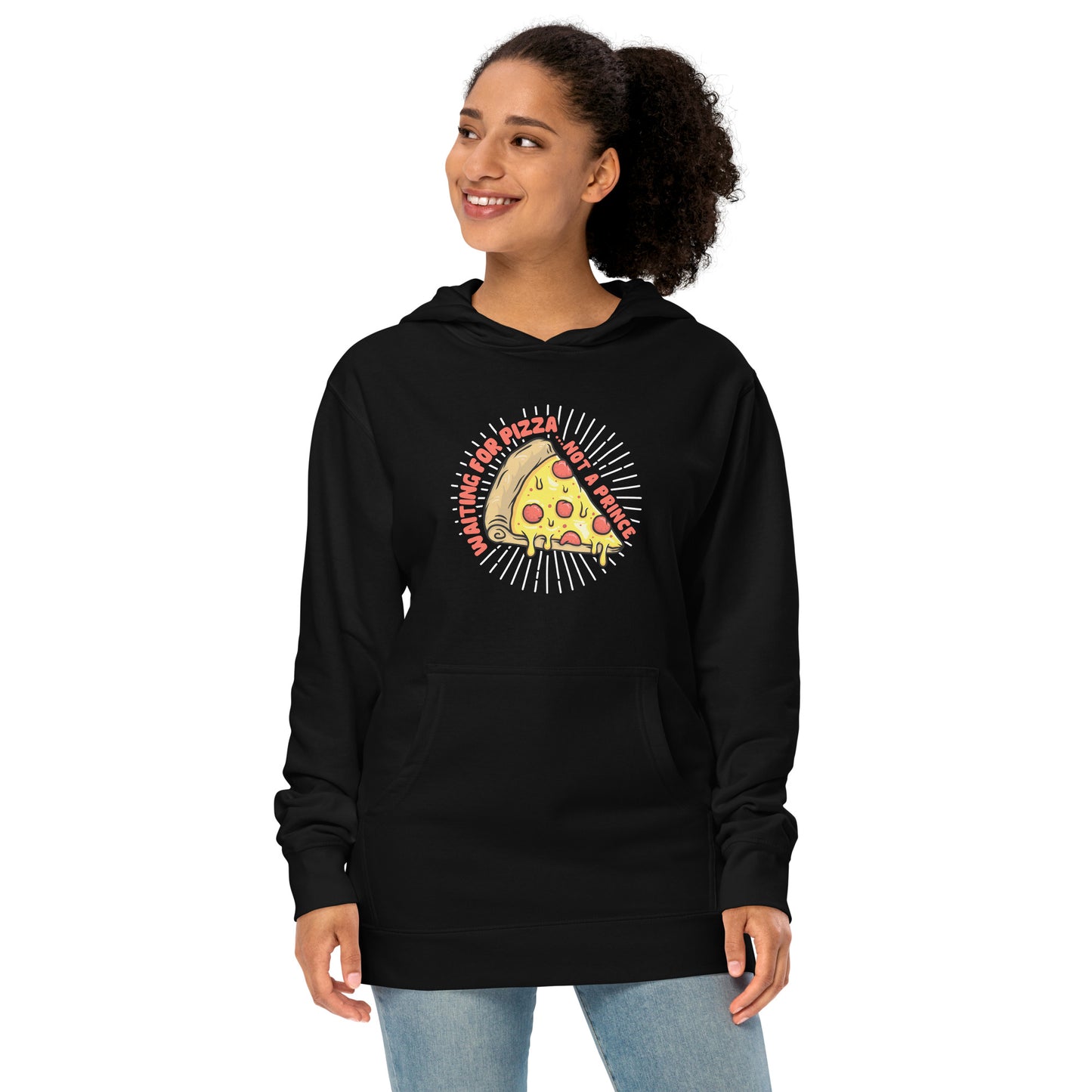 Adult 'Waiting for Pizza' Midweight Hoodie