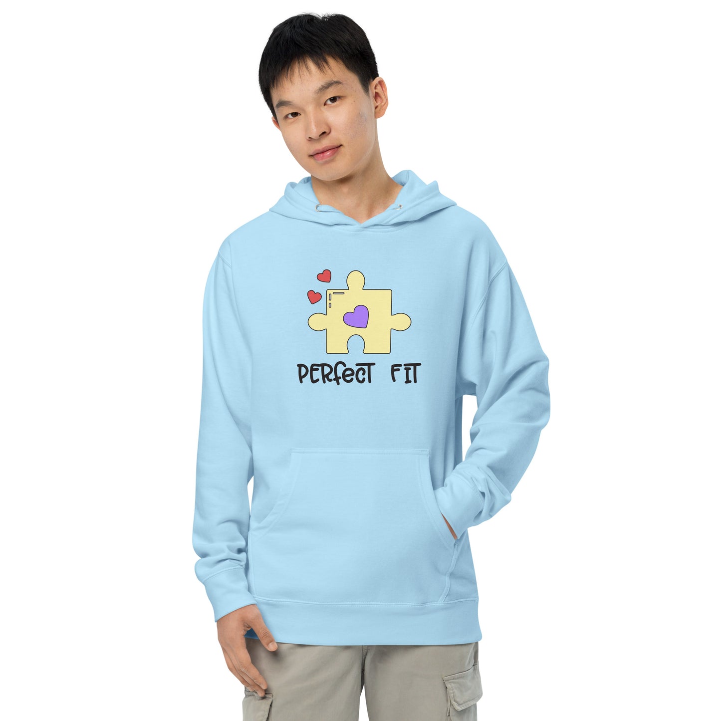 Adult 'Perfect Fit Yellow Piece' Midweight Hoodie