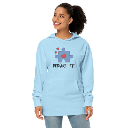 Adult 'Perfect Fit Blue Piece' Midweight Hoodie