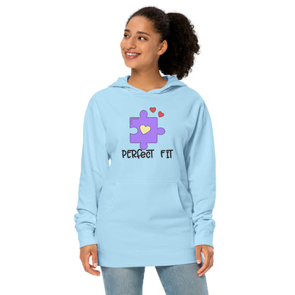 Adult 'Perfect Fit Purple Piece' Midweight Hoodie