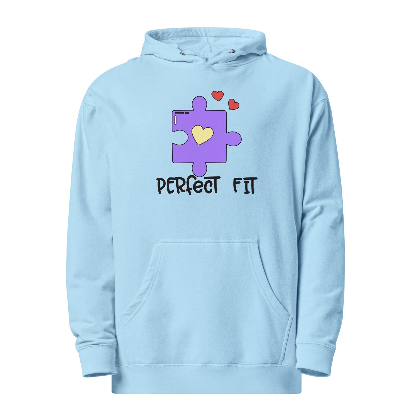 Adult 'Perfect Fit Purple Piece' Midweight Hoodie