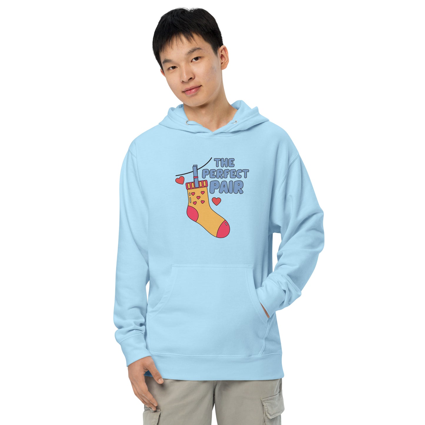 Adult 'Perfect Pair Left Sock' Midweight Hoodie