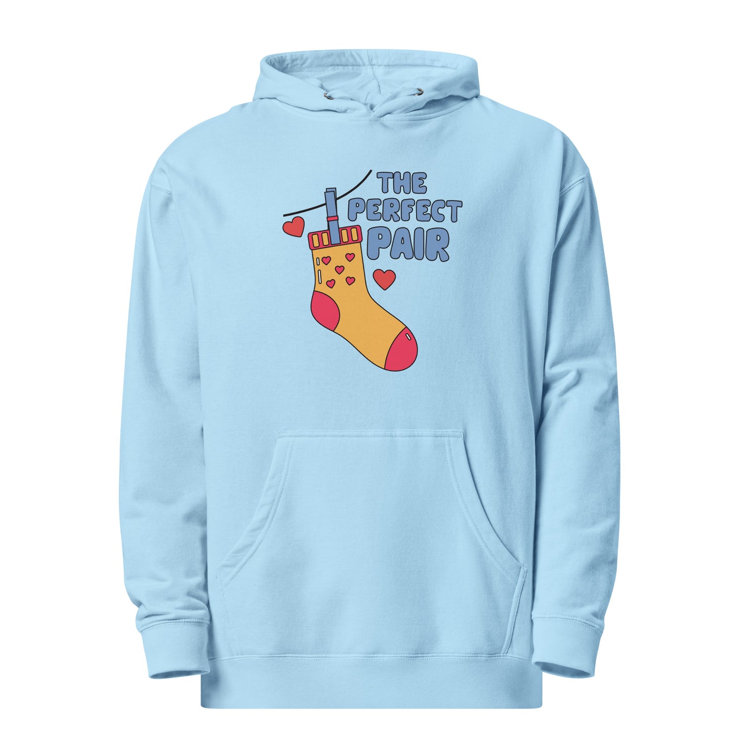 Adult 'Perfect Pair Left Sock' Midweight Hoodie