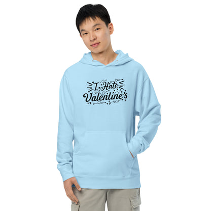 Adult 'I Hate Valentine's' Midweight Hoodie