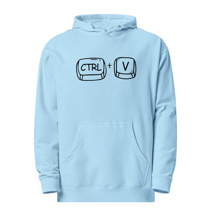 Adult 'CTRL + V' Midweight Hoodie