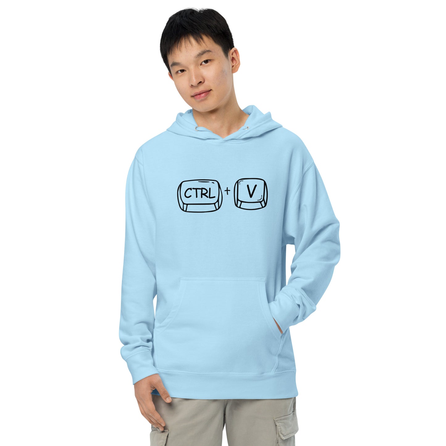 Adult 'CTRL + V' Midweight Hoodie