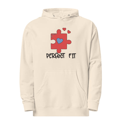 Adult 'Perfect Fit Pink Piece' Midweight Hoodie