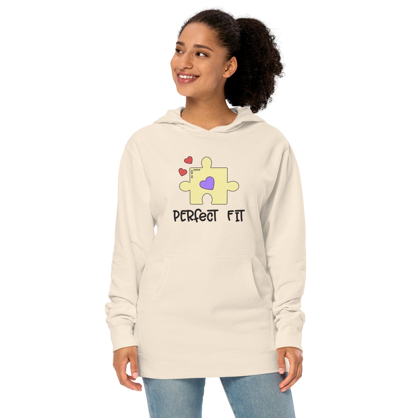 Adult 'Perfect Fit Yellow Piece' Midweight Hoodie