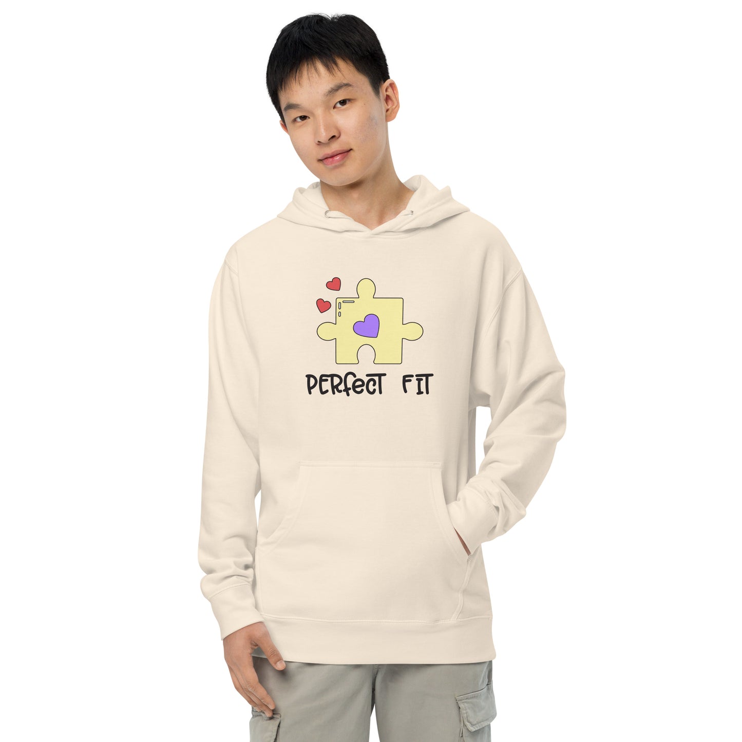 Adult 'Perfect Fit Yellow Piece' Midweight Hoodie